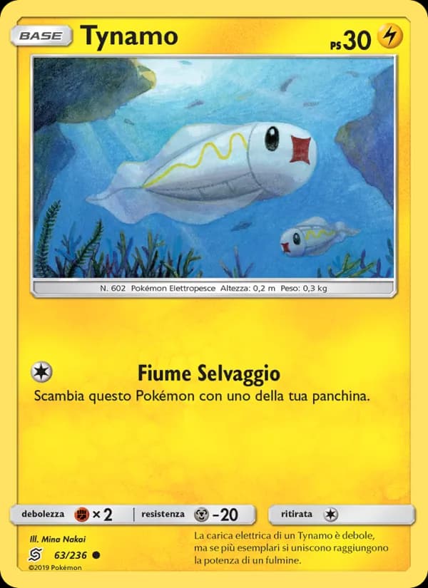 Tynamo card in Italian