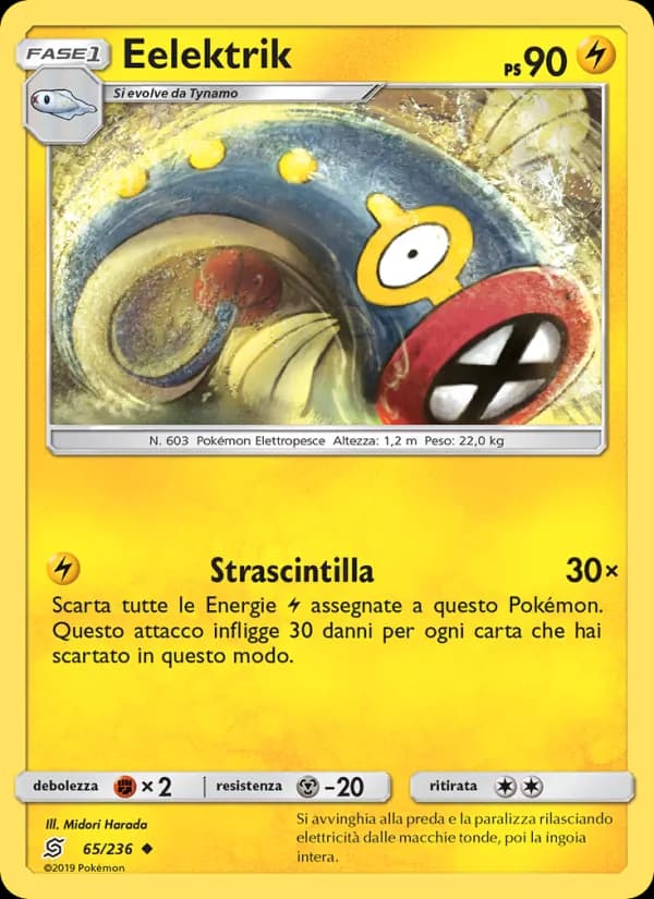 Eelektrik card in Italian