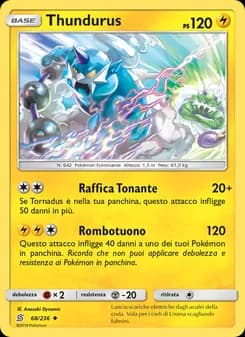 Thundurus card in Italian