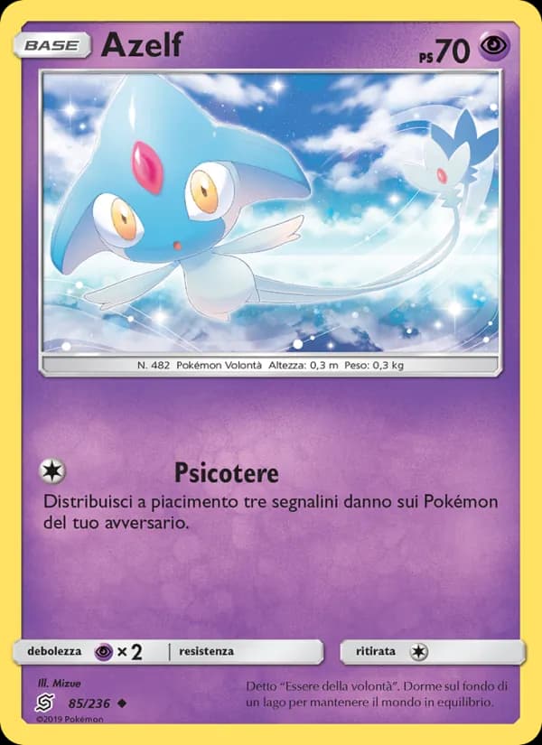 Azelf card in Italian