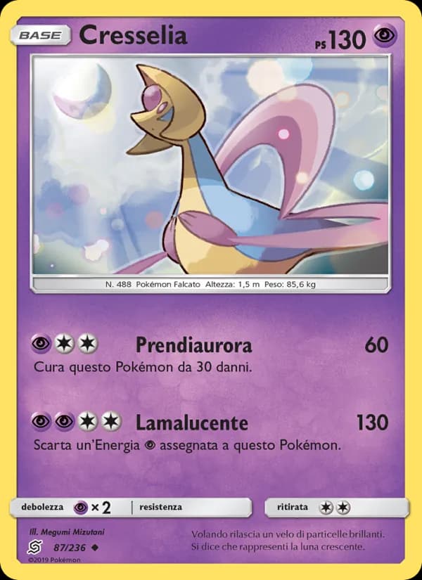 Cresselia card in Italian