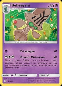 Beheeyem card in Italian