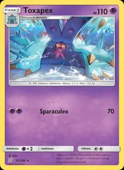 Toxapex card in Italian