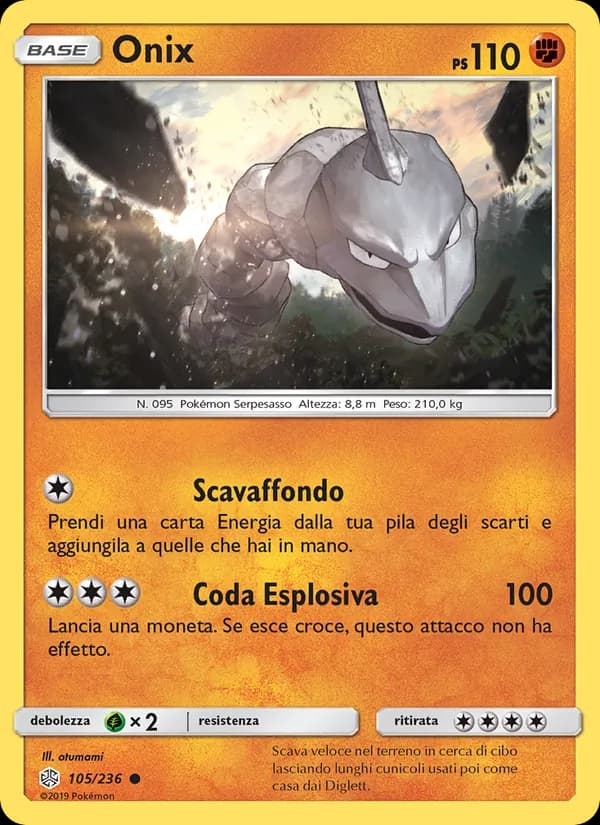 Onix card in Italian