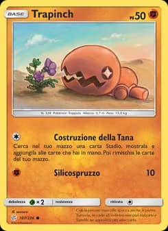 Trapinch card in Italian