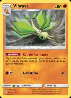 Vibrava card in Italian