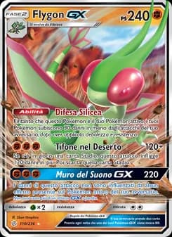 Flygon GX card in Italian