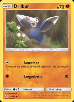 Drilbur card in Italian