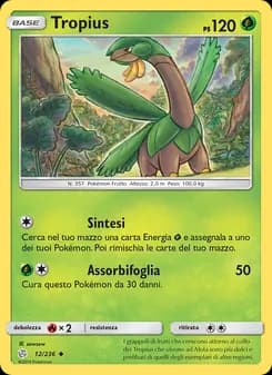 Tropius card in Italian