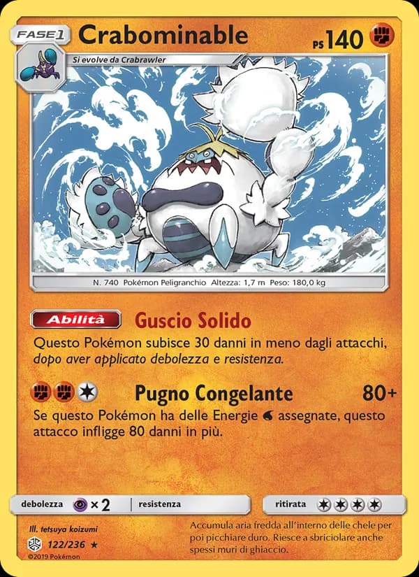Crabominable card in Italian