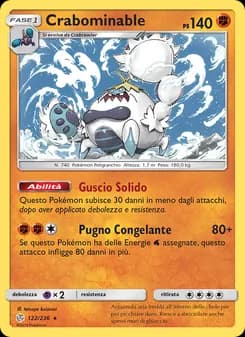 Crabominable card in Italian