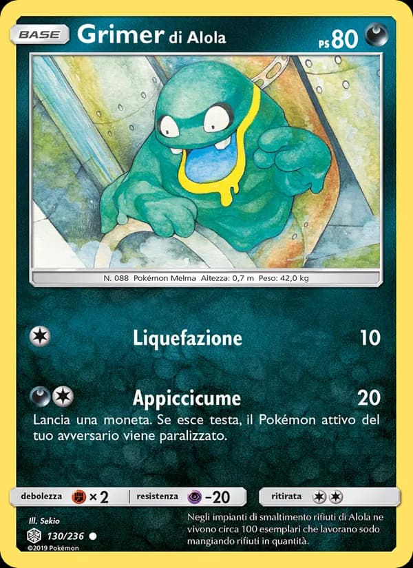 Grimer di Alola card in Italian