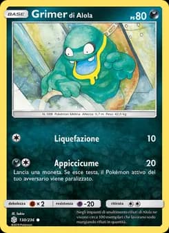 Grimer di Alola card in Italian