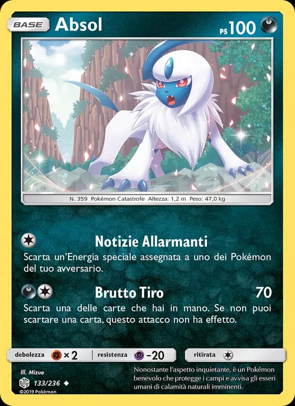 Absol card in Italian
