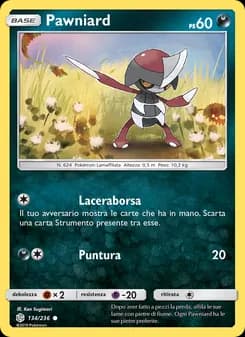 Pawniard card in Italian