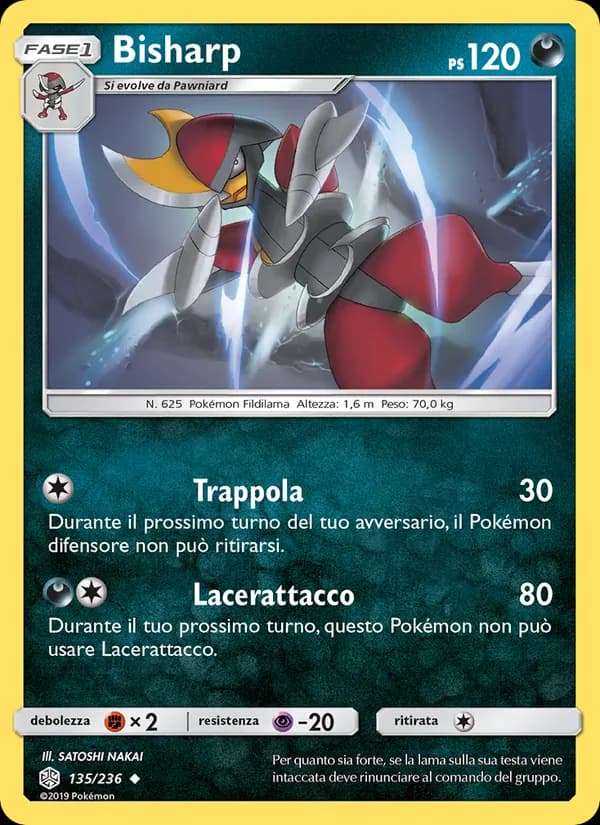 Bisharp card in Italian