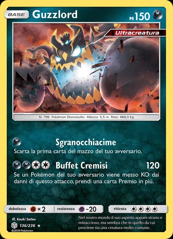 Guzzlord card in Italian
