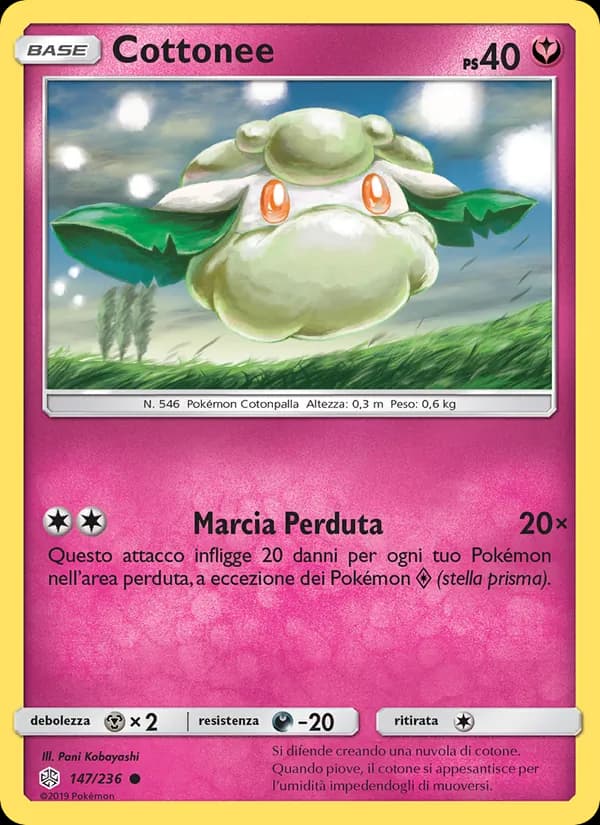 Cottonee card in Italian