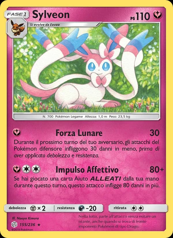 Sylveon card in Italian