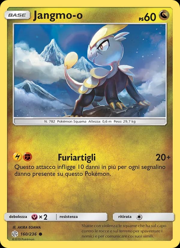 Jangmo-o card in Italian