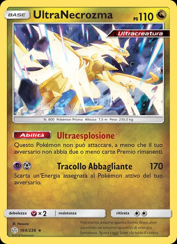 UltraNecrozma card in Italian