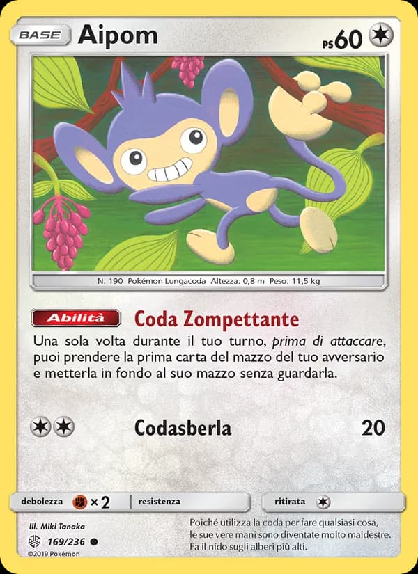 Aipom card in Italian