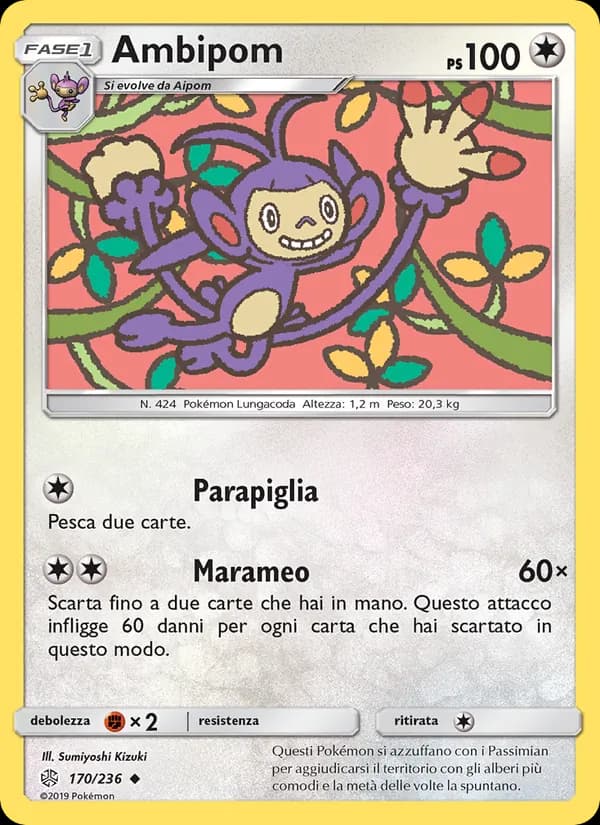 Ambipom card in Italian