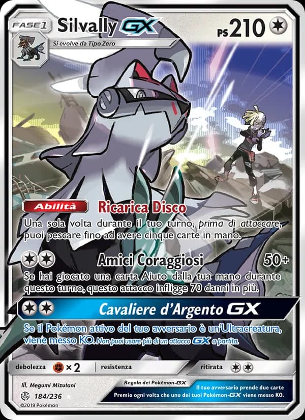 Silvally GX card in Italian
