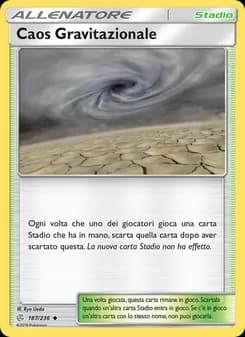 Caos Gravitazionale card in Italian
