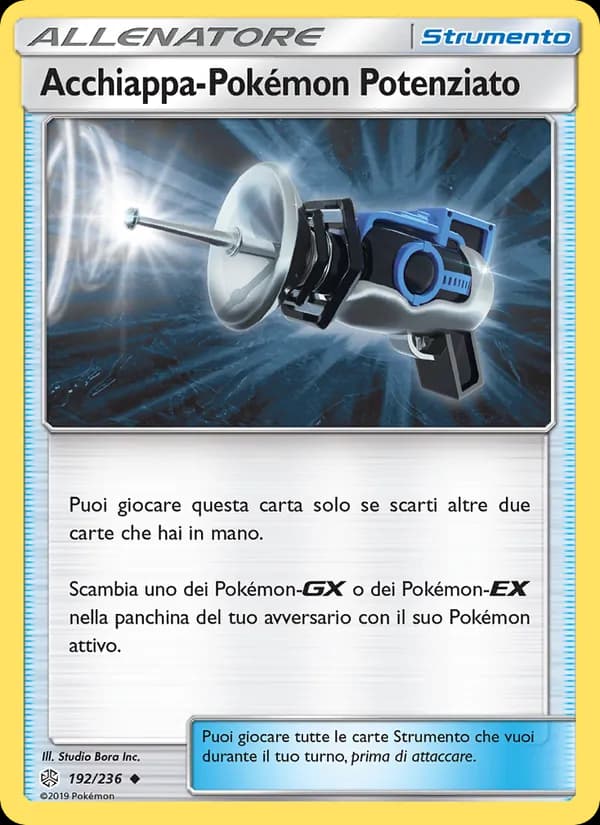 Acchiappa-Pokémon Potenziato card in Italian