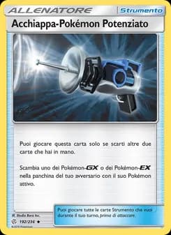 Acchiappa-Pokémon Potenziato card in Italian