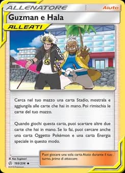 Guzman e Hala card in Italian