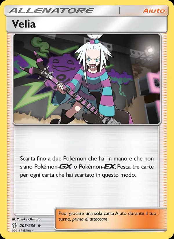 Velia card in Italian