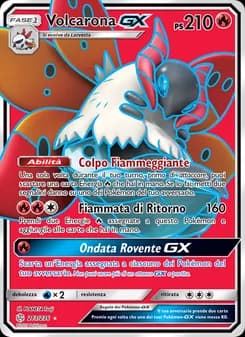 Volcarona GX card in Italian