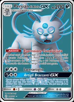 Persian di Alola GX card in Italian