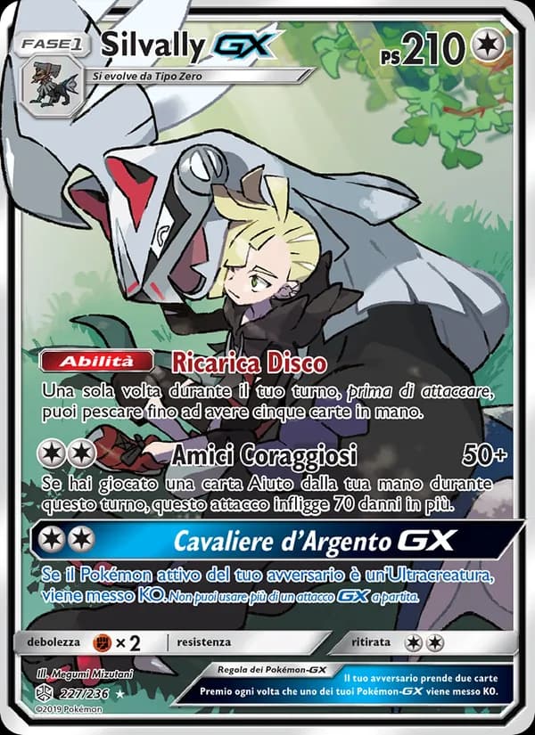 Silvally GX card in Italian