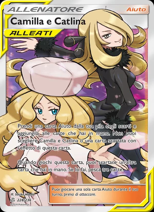 Camilla e Catlina card in Italian