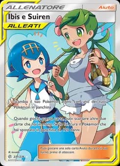 Ibis e Suiren card in Italian