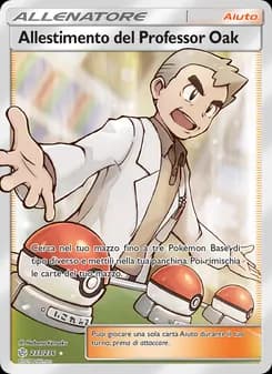 Allestimento del Professor Oak card in Italian