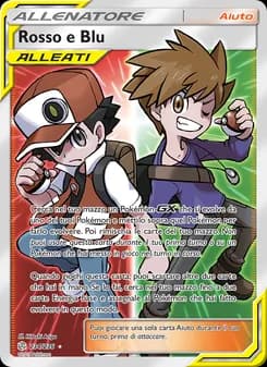 Rosso e Blu card in Italian