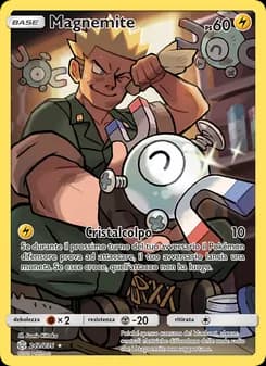 Magnemite card in Italian
