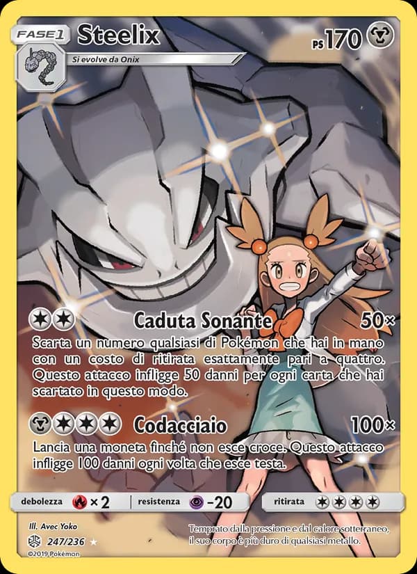 Steelix card in Italian