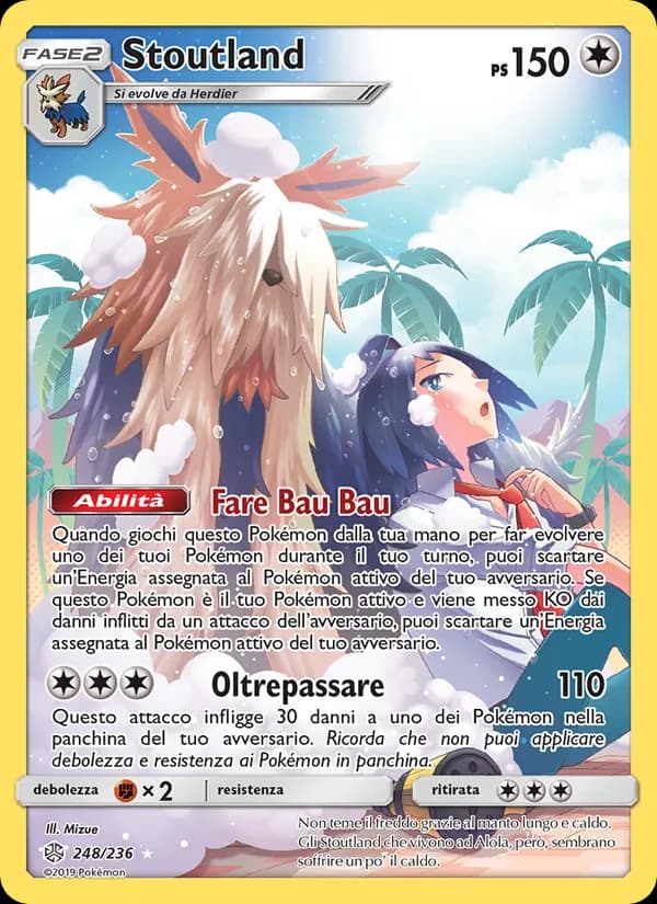 Stoutland card in Italian