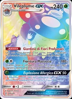 Vileplume GX card in Italian