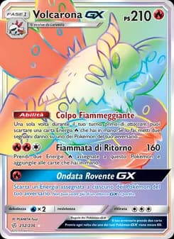 Volcarona GX card in Italian