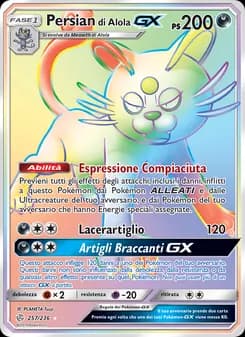 Persian di Alola GX card in Italian