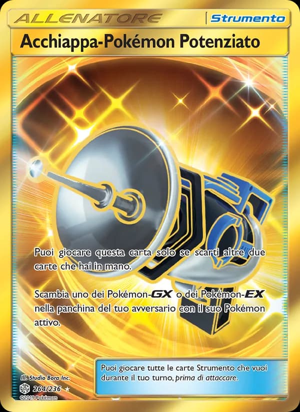 Acchiappa-Pokémon Potenziato card in Italian