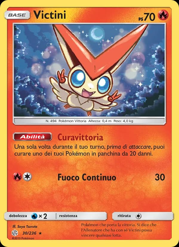 Victini card in Italian