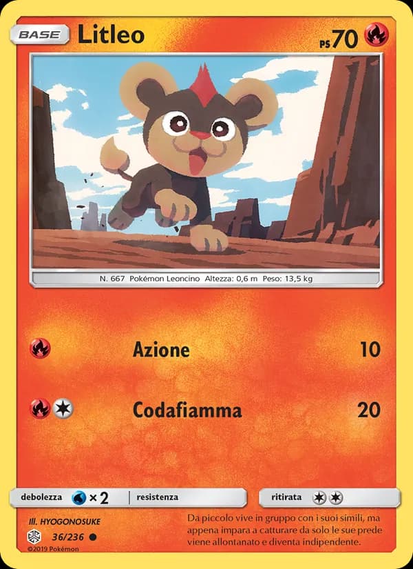Litleo card in Italian