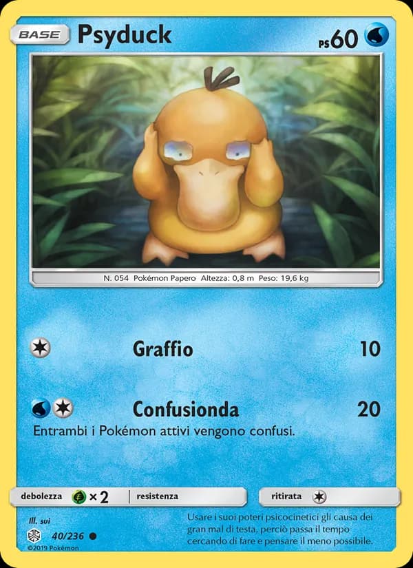 Psyduck card in Italian